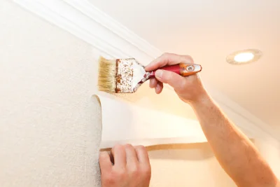 Pose de papier peint à Saint-Laon — revêtements muraux et toiles de verre